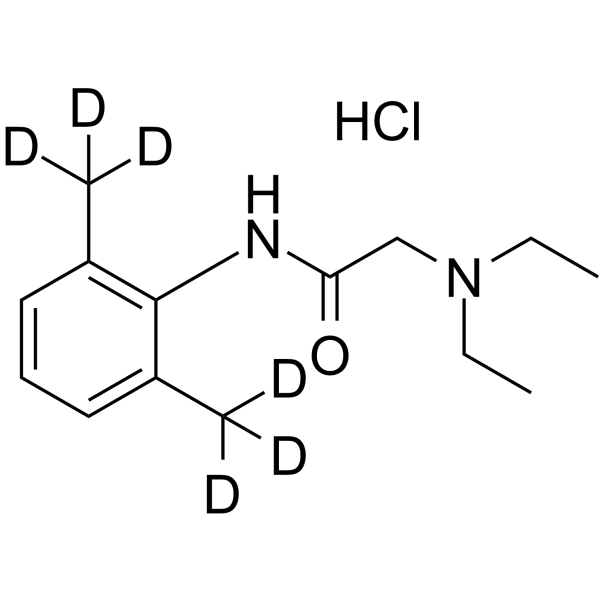 Lidocaine-d6 hydrochloride结构式