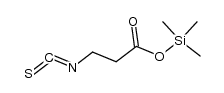 3-isothiocyano-propanoic acid trimethylsilyl ester结构式