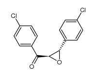 trans-(2R,3S)-2,3-epoxy-1-(4-chlorophenyl)-3-(4-chlorophenyl)propan-1-one结构式