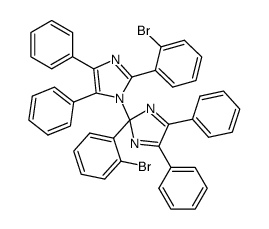2,2'-bis-(2-bromo-phenyl)-4,5,4',5'-tetraphenyl-2'H-[1,2']biimidazolyl Structure