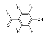 对羟基苯甲醛-d5结构式