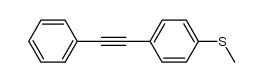 1-[4-(methylsulfanyl)phenyl]-2-phenylacetylene结构式