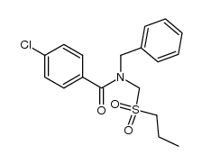 n-propyl (N-benzyl-p-chlorobenzamido)methyl sulfone结构式
