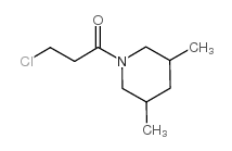 1-(3-chloropropanoyl)-3,5-dimethylpiperidine Structure