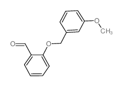 2-[(3-甲氧基苄基)氧基]苯甲醛结构式