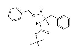 benzyl (R)-2-(tert-butoxycarbonylamino)-2-methyl-3-phenylpropanoate结构式