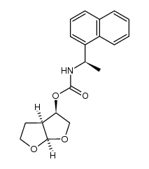 (3R,3aS,6aR)-hexahydrofuro[2,3-b]furan-3-yl ((R)-1-(naphthalen-1-yl)ethyl)carbamate Structure