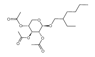 (2R,3R,4S,5R)-2-((2-ethylhexyl)oxy)tetrahydro-2H-pyran-3,4,5-triyl triacetate Structure
