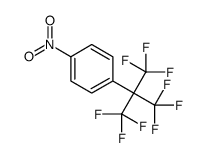1-[1,1,1,3,3,3-hexafluoro-2-(trifluoromethyl)propan-2-yl]-4-nitrobenzene结构式