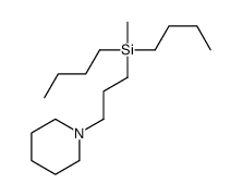 dibutyl-methyl-(3-piperidin-1-ylpropyl)silane结构式