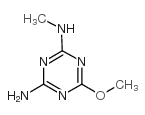 2-甲氧基-4-氨基-6-甲基氨基-1,3,5-三嗪结构式