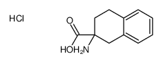 2-氨基-1,2,3,4-四氢萘-2-甲酸盐酸盐结构式