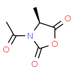 2,5-Oxazolidinedione, 3-acetyl-4-methyl-, (4S)- (9CI)结构式