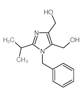 [3-benzyl-5-(hydroxymethyl)-2-propan-2-yl-imidazol-4-yl]methanol structure