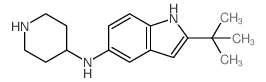 2-tert-Butyl-N-piperidin-4-yl-1H-indol-5-amine Structure