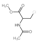 Alanine, N-acetyl-3-chloro-, methyl ester结构式