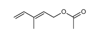 (E)-3-methyl-2,4-pentadien-1-ol acetate结构式