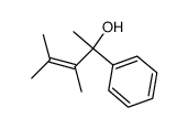 3,4-dimethyl-2-phenyl-pent-3-en-2-ol结构式