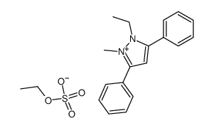 1-ethyl-2-methyl-3,5-diphenylpyrazolium ethyl sulfate Structure