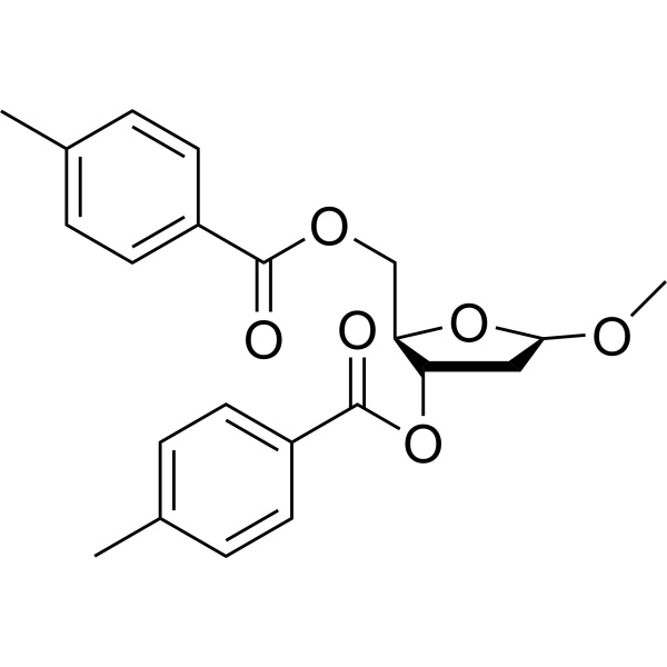 1-甲氧基-2-脱氧-3,5-二甲苯甲酰氧基-D-呋喃糖苷图片