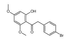 2-(4-Bromophenyl)-1-(2-hydroxy-4,6-dimethoxyphenyl)ethanone结构式