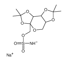 sodium,[(3aS,5aR,8aR,8bS)-2,2,7,7-tetramethyl-5,5a,8a,8b-tetrahydrodi[1,3]dioxolo[4,5-a:5',3'-d]pyran-3a-yl]methoxysulfonylazanide Structure