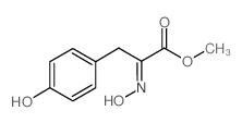 Methyl (2E)-2-(N-hydroxyimino)-3-(4-hydroxyphenyl)propanoate结构式