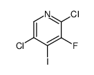 2,5-二氯-3-氟-4-碘吡啶结构式