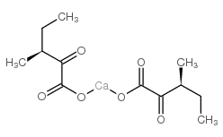 (S)-3-甲基-2-氧代戊酸钙盐结构式