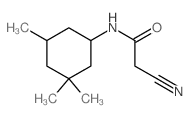 Acetamide,2-cyano-N-(3,3,5-trimethylcyclohexyl)-结构式