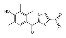 (4-hydroxy-2,3,5-trimethylphenyl)-(5-nitro-1,3-thiazol-2-yl)methanone Structure