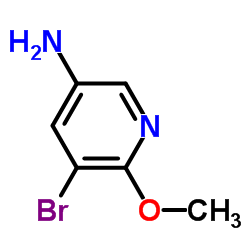 5-氨基-2-甲氧基-3-溴吡啶结构式