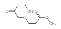 methyl 3-(ethoxycarbonylmethylsulfanyl)propanoate结构式