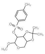 b-D-Ribopyranoside, methyl3,4-O-(1-methylethylidene)-, 4-methylbenzenesulfonate (9CI)结构式