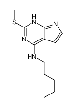 2-methylsulfanyl-N-pentyl-7H-pyrrolo[2,3-d]pyrimidin-4-amine Structure