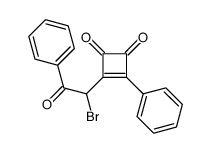 3-(1-bromo-2-oxo-2-phenylethyl)-4-phenylcyclobut-3-ene-1,2-dione结构式