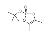 4,5-dimethyl-2-[(2-methylpropan-2-yl)oxy]-1,3,2λ5-dioxaphosphole 2-oxide Structure
