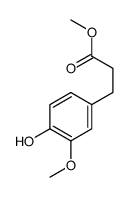 Methyl 3-(4-Hydroxy-3-methoxyphenyl)propionate Structure