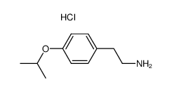 2-(4-异丙氧基苯基)乙胺盐酸盐结构式
