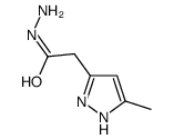 1H-Pyrazole-3-acetic acid,5-methyl-,hydrazide Structure
