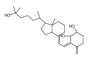 (1S,2R,3E)-3-[(2E)-2-[(1R,3aS,7aR)-1-[(2R)-6-hydroxy-6-methylheptan-2-yl]-7a-methyl-2,3,3a,5,6,7-hexahydro-1H-inden-4-ylidene]ethylidene]-4-methylidenecyclohexane-1,2-diol Structure