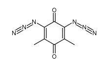 2,6-Diazido-3,5-dimethyl-1,4-benzochinon Structure