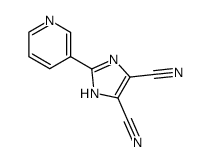 2-pyridin-3-yl-1H-imidazole-4,5-dicarbonitrile结构式