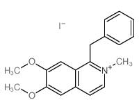1-Benzyl-6,7-dimethoxy-2-methyl-2.lambda.~5~-isoquinoline Structure