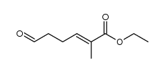 ethyl (E)-2-methyl-6-oxo-2-hexenoate Structure