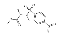 N-methyl-N-4-nitrophenylsulfonyl-L-alanine methyl ester结构式