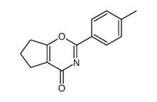 2-(4-methylphenyl)-6,7-dihydro-5H-cyclopenta[e][1,3]oxazin-4-one结构式