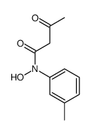 N-hydroxy-N-(3-methylphenyl)-3-oxobutanamide Structure