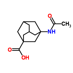 3-乙酰氨基金刚烷-1-甲酸结构式