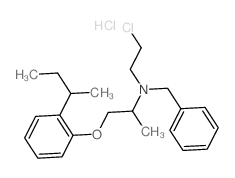 N-benzyl-1-(2-butan-2-ylphenoxy)-N-(2-chloroethyl)propan-2-amine Structure